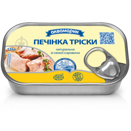 Печінка тріски, 115г, ТМ Аквамарин фото 1 з 1