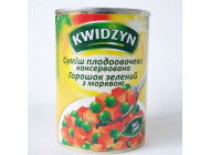 Суміш 2 з горошка і моркви Kwidzyn 400г