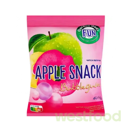 Чіпси яблучні Bubblegum 40г Apple Snack фото 1 з 1