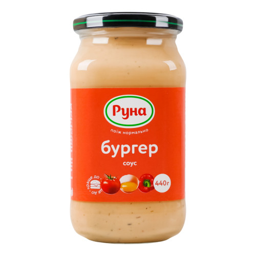 Соус майонезний Бургер Руна с/б 440г фото 1 з 1
