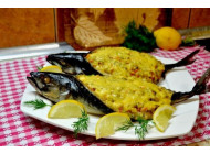 Скумбрія з овочами і сиром фєта